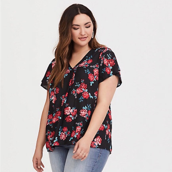 torrid Tops - Floral Blouse • Torrid